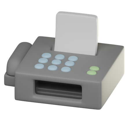 Fax Machine  3D Icon