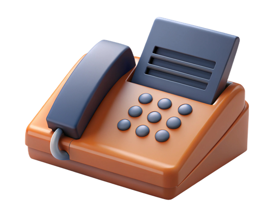 Fax Machine  3D Icon
