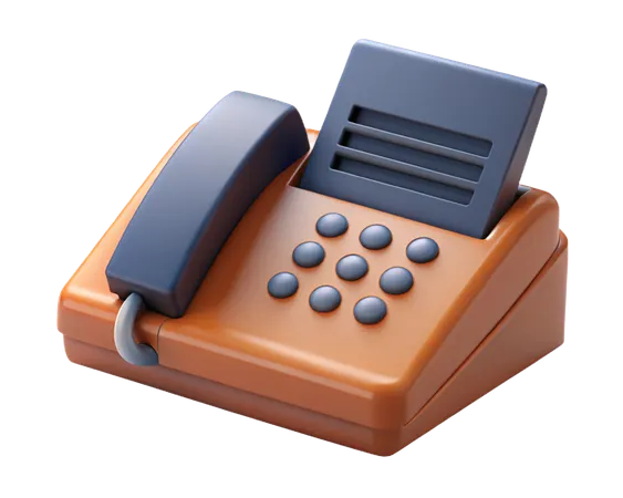 Fax Machine  3D Icon