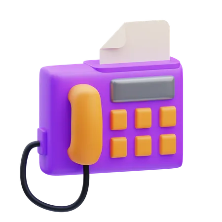 Fax Machine  3D Icon