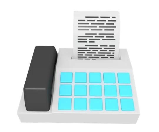 Fax Machine 3D Icon