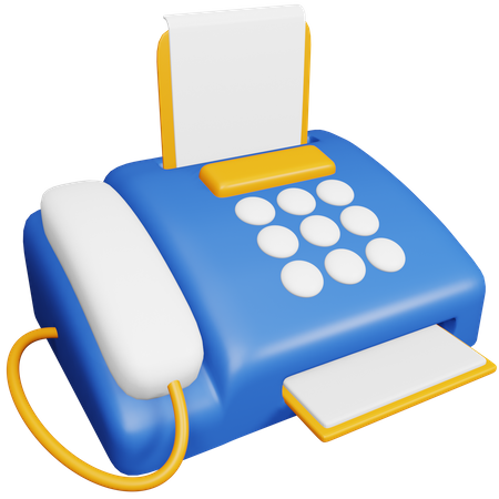 Fax Message  3D Icon