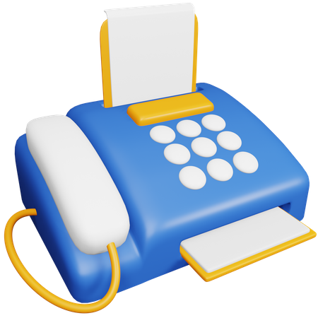 Fax Message  3D Icon