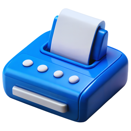 Faxgerät  3D Icon