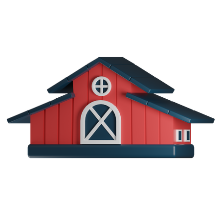 Casa de fazenda  3D Icon