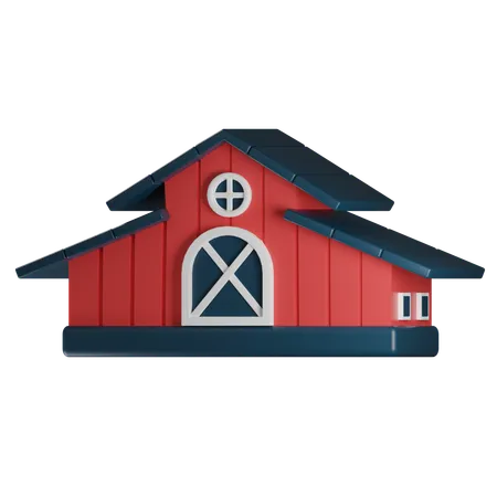 Casa de fazenda  3D Icon