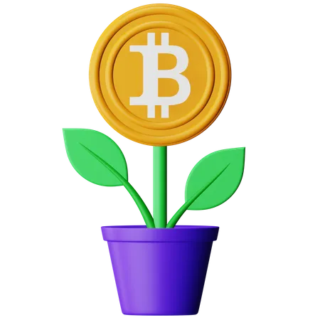 Fazenda de bitcoins  3D Icon