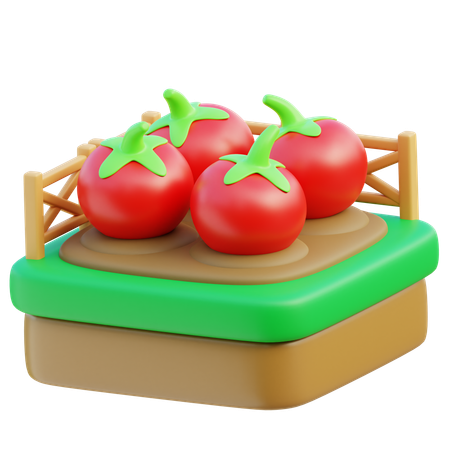 Fazenda de tomate  3D Icon