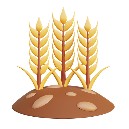 Fazenda de trigo  3D Icon