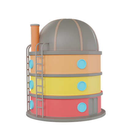 Fazenda de silo  3D Icon