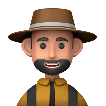 Agricultor  3D Icon