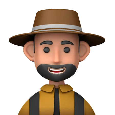 Agricultor  3D Icon