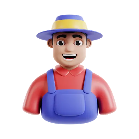 Agricultor  3D Icon