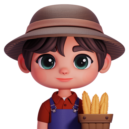 Agricultor  3D Icon