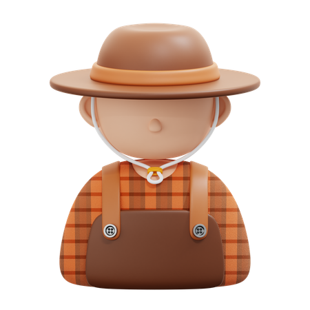 Agricultor  3D Icon