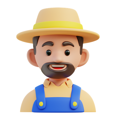 Agricultor  3D Icon