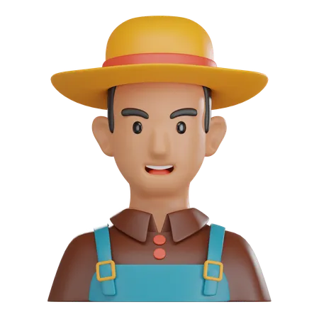 Agricultor  3D Icon