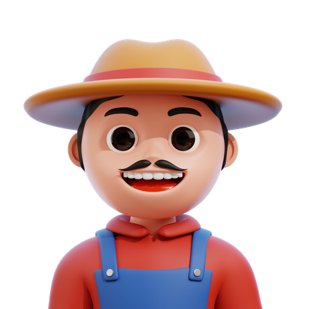 Agricultor  3D Icon