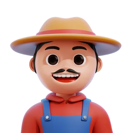 Agricultor  3D Icon