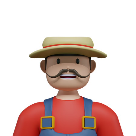 Agricultor  3D Icon