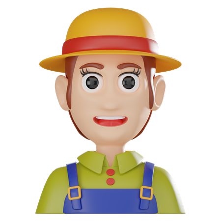 Agricultor  3D Icon