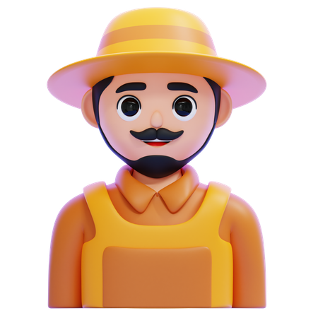 Agricultor  3D Icon