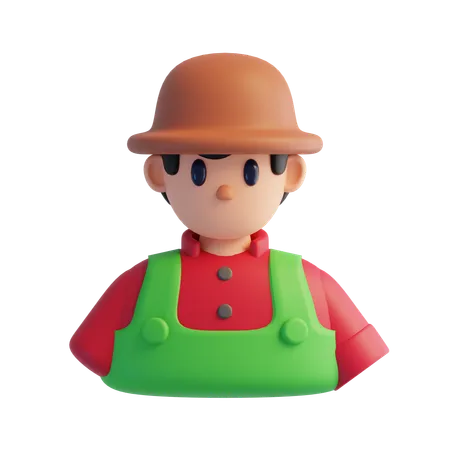 Agricultor  3D Icon