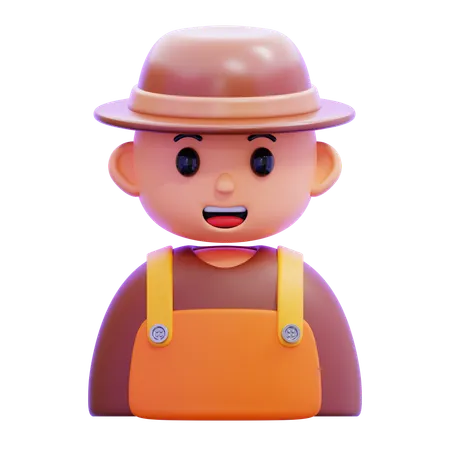 Agricultor  3D Icon