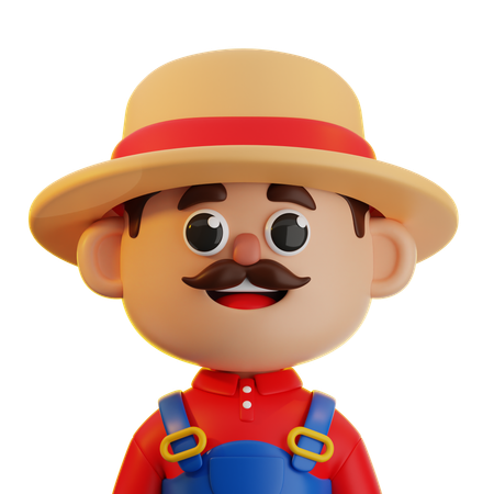 Agricultor  3D Icon