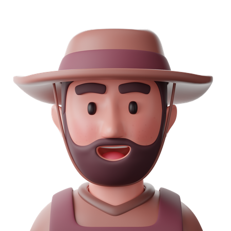 Agricultor  3D Icon