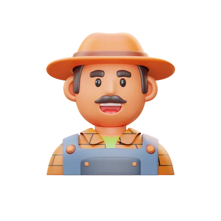 Agricultor  3D Icon