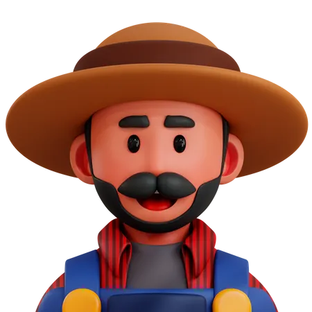 Agricultor  3D Icon