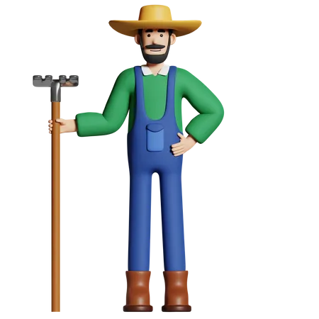 Agricultor  3D Icon