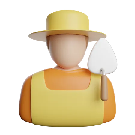 Agricultor  3D Icon