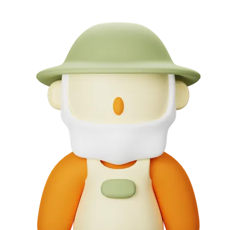 Agricultor  3D Icon