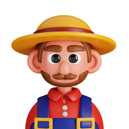 Agricultor  3D Icon