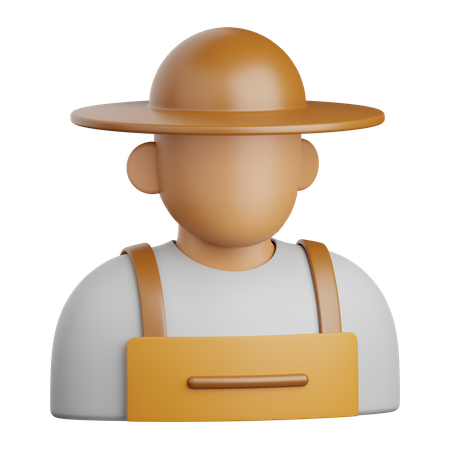 Agricultor  3D Icon