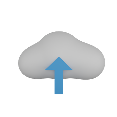 Fazer upload para nuvem  3D Icon