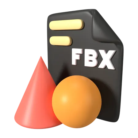 This Is FBX File Extension 3 D Render Illustration Icon It Comes As A High Resolution PNG File Isolated On A Transparent Background The Available 3 D Model File Formats Include BLEND OBJ FBX And GLTF 3D Icon