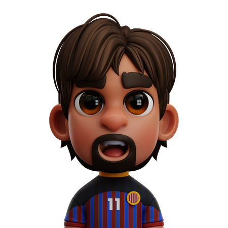 FC Barcelona Player  3D Icon