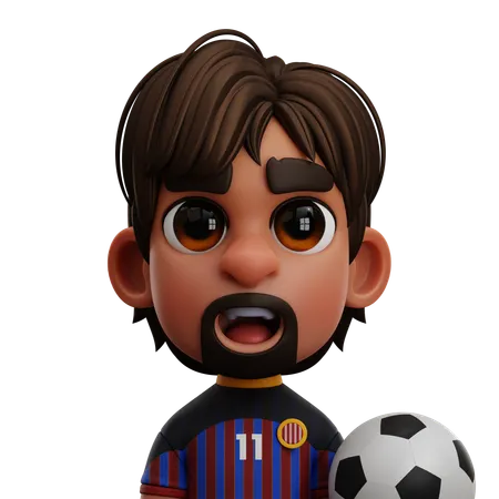 FC Barcelona Player  3D Icon