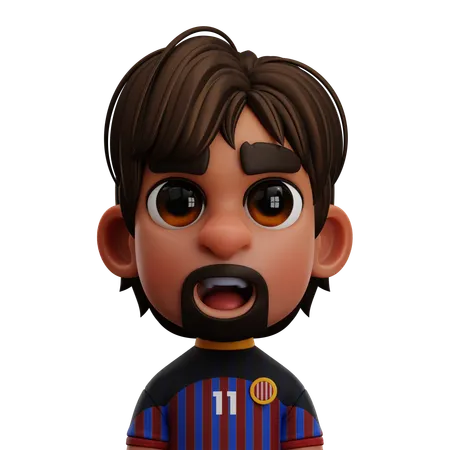FC Barcelona Player 3D Icon