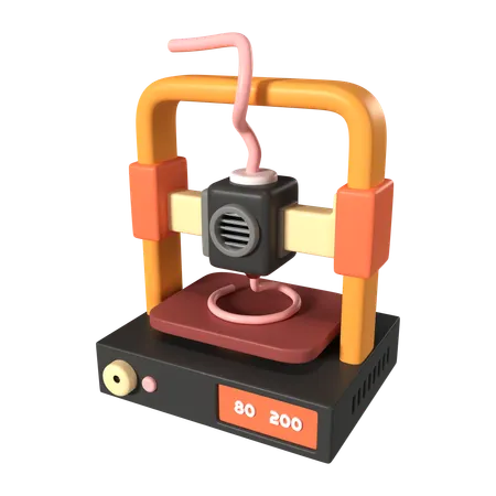 Fdm 3 D Printer  3D Icon