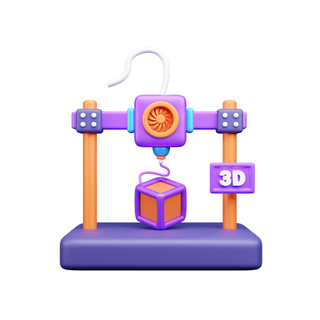 FDM-3D-Drucker  3D Icon