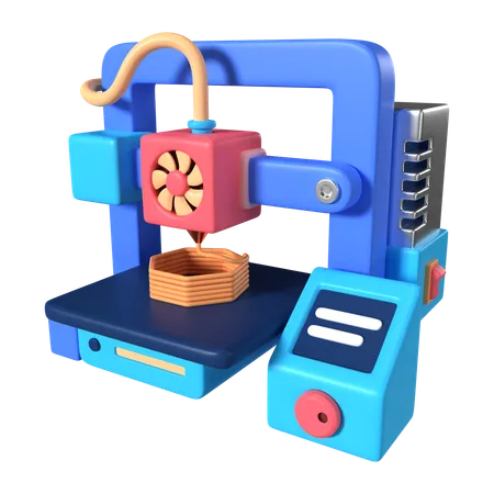 FDM 3D Printer  3D Icon