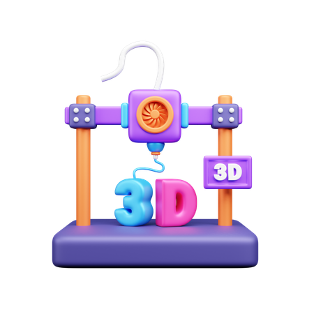 FDM-Drucker  3D Icon