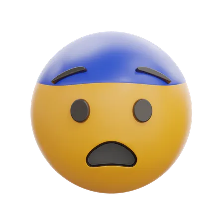 Fearful Face  3D Icon
