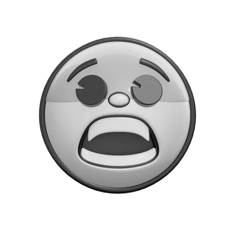 Fearful Face  3D Icon
