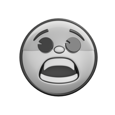 Fearful Face  3D Icon