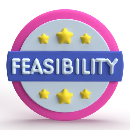 Feasibility  3D Icon